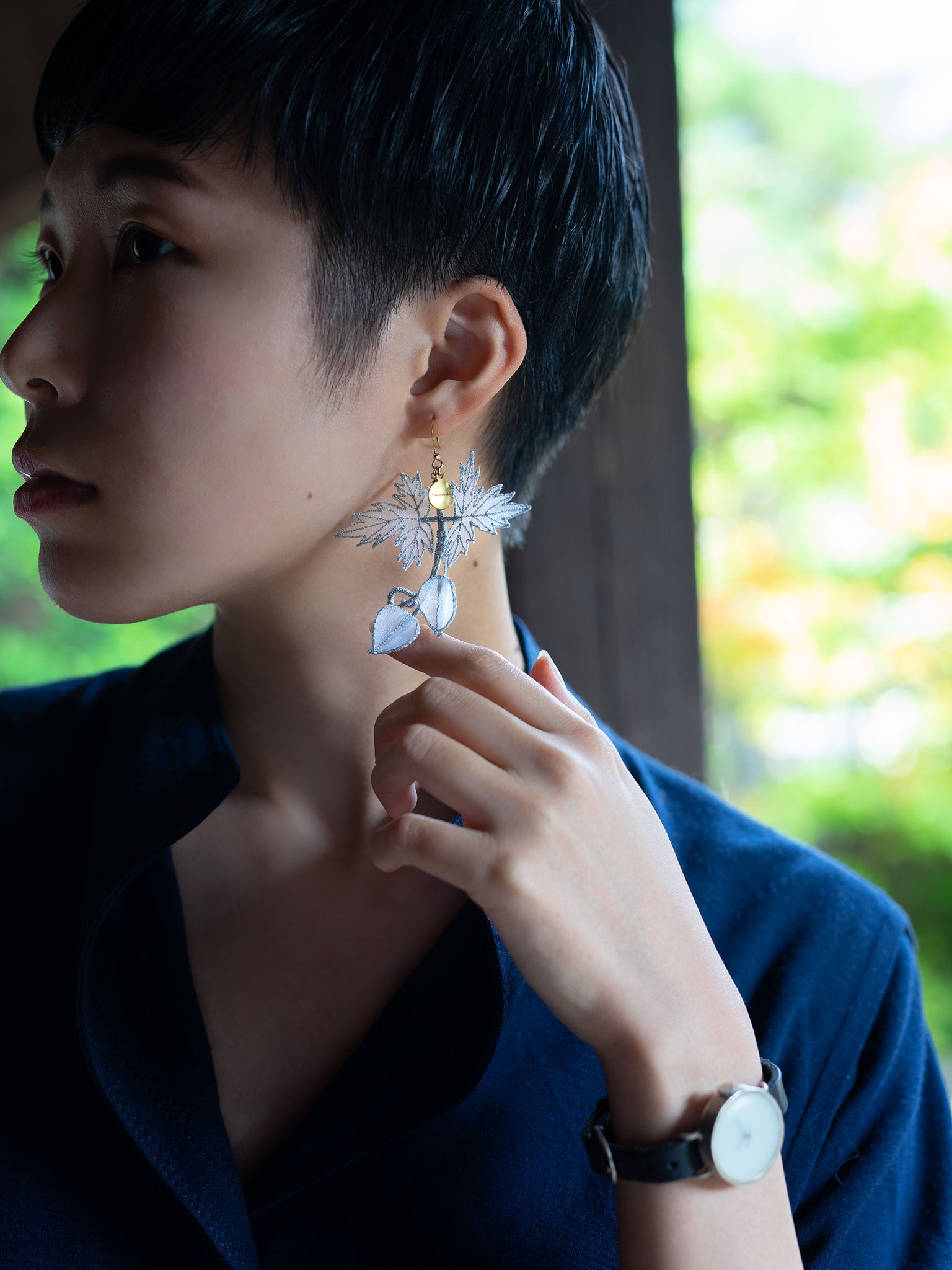 FU-SEN KAZURA pierce/earring Silver – yuki onizuka